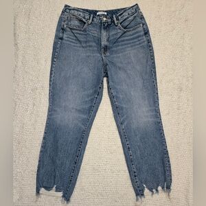 Good American Good Vintage High Rise Jeans Size 14/32 Chewed Hem